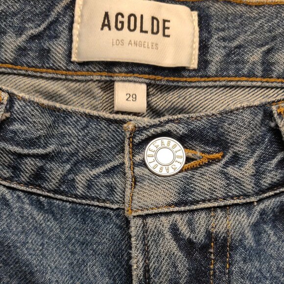 Agolde Valen Mid Rise Vintage Straight Jeans SIZE 29 - Picture 6 of 8